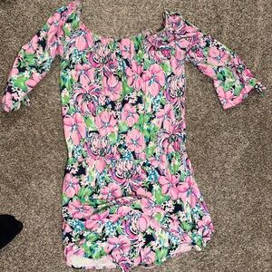 48 Hours ONLY! Lilly Pulitzer Pink and Green Floral Dress